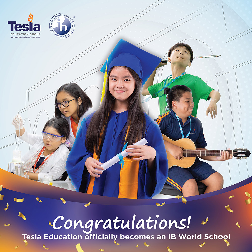 Announcement ceremony "Tesla Education officially becomes an IB World School"